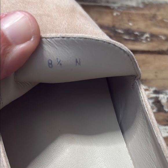 Alfani White and Blush Pink Slip-On Flats with Moccasin Stitching - Picture 10 of 10